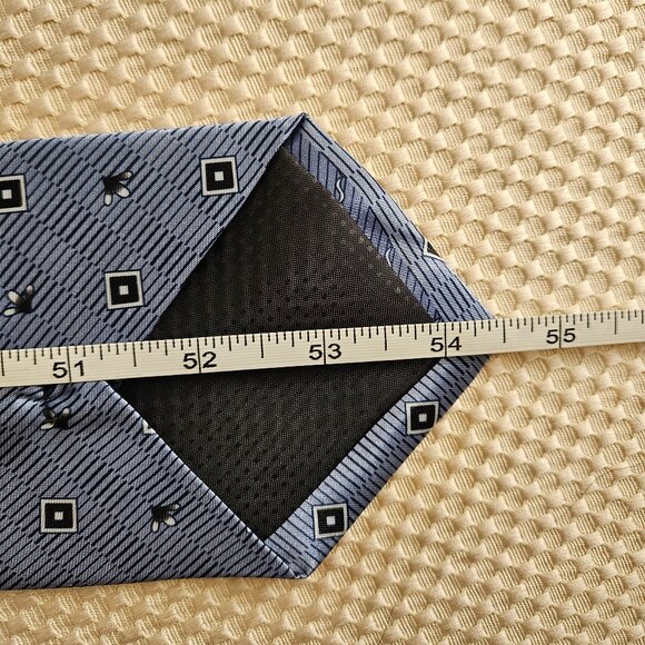 Thomas Blue Tie with Flies - Formal Wear with a Twist - Picture 8 of 11